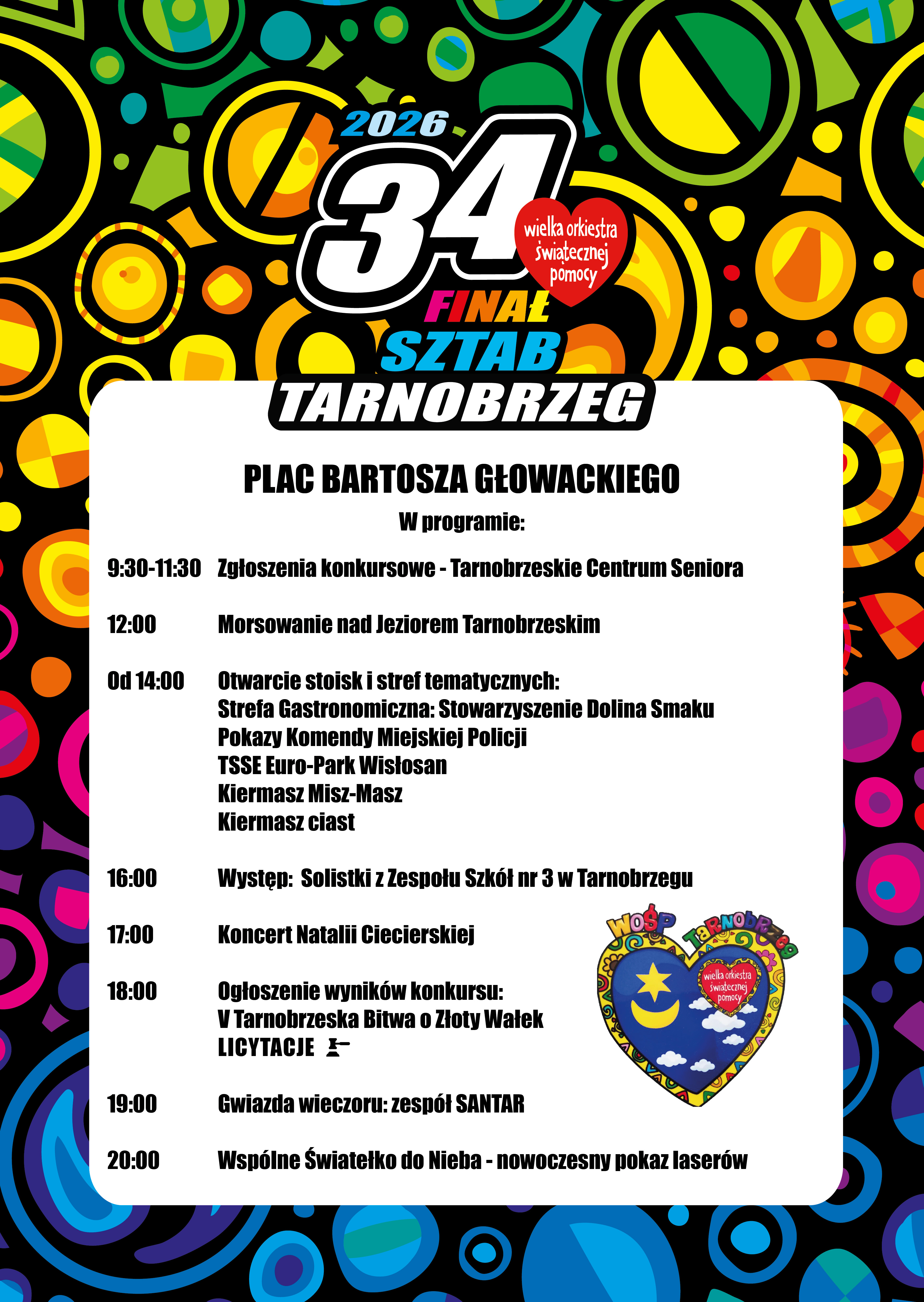 Tarnobrzeg gotowy na 34. Finał WOŚP! Od lodowatej kąpieli po widowiskowy pokaz laserów